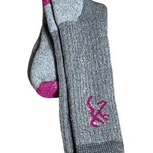 Huntworth New Wool Blend Socks Gray Thick Winter Boot Outdoors Womens 6-9